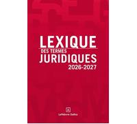 Lexique des termes juridiques 2026-2027 34ème édition - Serge Guinchard - Dalloz - broché - Manuel