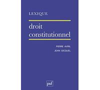 Lexique : Droit constitutionnel, 8e édition