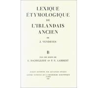 Lexique étymologique de l'irlandais ancien Lettre B