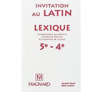 Lexique invitation au latin 5e et 4e