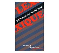 Lexique N° 20 - Nominalisations : Nouveaux Aspects