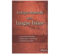 Lexique Nouveau De La Langue Latine