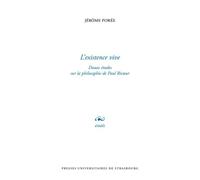 L'existence Vive - Douze Études Sur La Philosophie De Paul Ricoeur