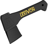 LEXIVON Hachette Bois V9 - Hache Merlin Bois Fendre 23 cm | Manche Ergonomique en Composite Fibre de Verre avec Grip en Caoutchouc TPR | Étui de Transport Inclus (LX-V9)