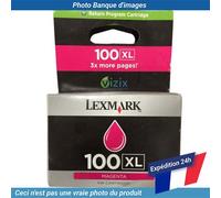 Lexmark 100XL Cartouche d'encre Lexmark Return Programme haute capacité Magenta