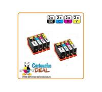 LEXMARK 100XL : Lot 8 cartouches compatible pour LEXMARK Intuition S500 S505 PINNACLE Pro901 Platinium Pro900 Pro905