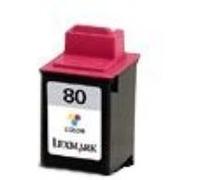 Lexmark 12A1980 - Couleur (cyan, magenta, jaune) - original - blister - cartouche d'encre - pour Compaq C3 1000; Inkjet A900, IJ750, Ij900; Lexmark 3200, 5000, 57XX, 7000, 7200, Z11, Z31 G