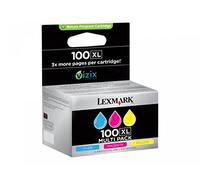 Lexmark 14N0850 Cartouche d'encre Bleu, Rose, Jaune