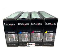 Lexmark 4 Toner Original Noir Cyan Magenta Jaune C734/X734/C736/X736 /X738