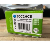 Lexmark 702HCE - À rendement élevé - cyan - original - cartouche de toner Entreprise Lexmark - pour Lexmark CS310dn, CS310n, CS410dn, CS410dtn, CS410n, CS510de, CS510dte Cyan G