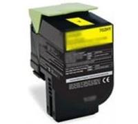 Lexmark 702HY - Jaune - original - cartouche de toner LCCP, LRP - pour Lexmark CS310dn, CS310n, CS410dn, CS410dtn, CS410n, CS510de, CS510dte Jaune G