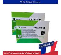 Lexmark 702XKE Corp Toner Black 8K 2 Pack