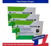 Lexmark 702XKE Corp Toner Black 8K 3 Pack
