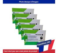 Lexmark 702XKE Corp Toner Black 8K 5 Pack