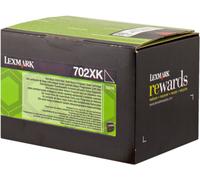 Lexmark Cartouche de toner 70C2XK0 (702XK) Noir pour CS510de