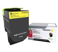 Lexmark 71B0040 Kit de toner jaune, 2 300 pages ISO IEC 19752 pour Lexmark CS 317