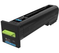 Lexmark 72K20C0 Kit de toner cyan return program, 8 000 pages ISO IEC 19798 pour CS 820 Series CX 820 Series 860 Series