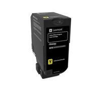 Lexmark 74C20Y0 Cartouche Toner Jaune Original - Rendement 3000 Pages - CX725/CS725 Series - Technologie Laser - 1 Pièce