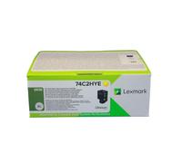 Lexmark Cartouche de toner 74C2HYE Originale Rendement élevé 12 000 pages Jaune