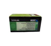 Lexmark Cartouche de toner 80C20C0 (802C) Original Cyan – Faible capacité 1 000 pages – Pack 1