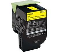 Lexmark 802XY - À rendement extrêmement élevé - jaune - original - cartouche de toner LCCP, LRP - pour Lexmark CX510de, CX510de Statoil, CX510dhe, CX510dthe G
