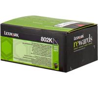 Original Lexmark 80C20K0 / 802K Toner noir