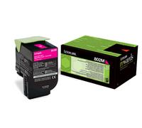 Lexmark 80C20M0/802M Kit toner magenta return program, 1.000 Pages ISO/IEC 19798 pour Lexmark CX 310/410/510