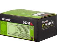 Lexmark Cartouche de toner 80C20M0 (802M) Original Magenta