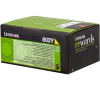 802y Toner Ret Prog Yellow 1k