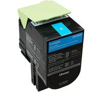 Lexmark 80C2HC0 Cartouche de Toner Laser pour Imprimante CX410/510 Cyan