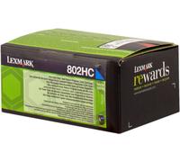 Lexmark 80C2Hx0 - Toners haute capacité couleur Cyan pour imprimante laser