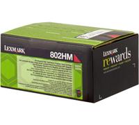LEXMARK 802HM 80C2HM0 MAGENTA TONER - 3000 PAGES POUR CX-410DE