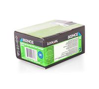 Lexmark 80C2Hx0 - Toners haute capacité couleur Cyan pour imprimante laser