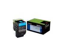 Lexmark 80C2SC0 Cartouche Toner Cyan Original, Rendement Standard 2000 pages, Technologie Unison™, Compatibilité CX310 - CX510 Series