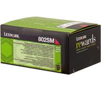 Lexmark Cartouche de toner 80C2SM0 (802SM) Magenta 2000 pages Original pour CX-310DN MFP