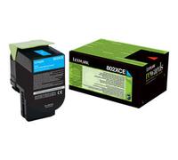 80C2XCE LEXMARK 802XCE CARTOUCHE DE TONER CYAN