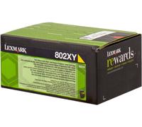Lexmark Toner 80C2XY0 (802XY) Jaune 4000 pages pour CX-510DE MFP