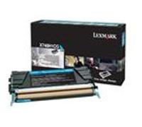 Lexmark - À rendement élevé - cyan - original - cartouche de toner LCCP, LRP - pour Lexmark X748de, X748de LDS, X748de Statoil, X748dte G