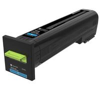 Lexmark - À rendement extrêmement élevé - cyan - original - cartouche de toner LCCP, Entreprise Lexmark - pour Lexmark CX825de, CX825dte, CX825dtfe, CX860de, CX860dte, CX860dtfe Cyan G