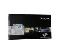 Lexmark Cartouche de toner originale C5220CS Cyan pour C520 C522 C524 C530 C532 C534