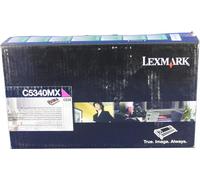 Lexmark C5340MX Kit de toner original Lexmark magenta extra haute capacité programme de retour (00C5340MX,0C5340MX,C5340MX)