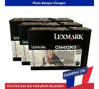 Lexmark C544 Toner Black Extra High Yield 3 Pack