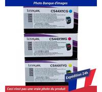 Lexmark C544 Toner CMY Extra High Yield Pack of 3