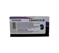Lexmark Toner C544X1CG – Cyan – 4000 pages – pour C-544N