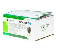 Lexmark Toner C242XC0 - Très grande capacité - Cyan