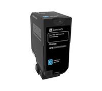 Lexmark cartouche de toner cyan 12000 pages très haute capacité - 74C2HCE