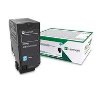 Lexmark Cartouche de Toner Cyan à Haut rendement pour Le Gouvernement des États-Unis, rendement 12 000 (74C0HCG)