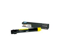 Lexmark Cartouche Toner Jaune X950X2YG Original – Rendement 24000 pages, Compatible X950de/X952de/X954de, Technologie Laser