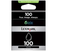 Lexmark Cartridge No. 100 - Noir - original - blister avec alarme acoustique / électromagnétique - cartouche d'encre LRP - pour Lexmark Prevail Pro704, Value Ink Prevail Pro709, Value Ink...