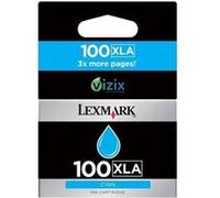 Lexmark Cartridge No. 100XLA - À rendement élevé - cyan - original - cartouche d'encre - pour Lexmark Prevail Pro704, Value Ink Prevail Pro709, Value Ink Prospect Pro209 G